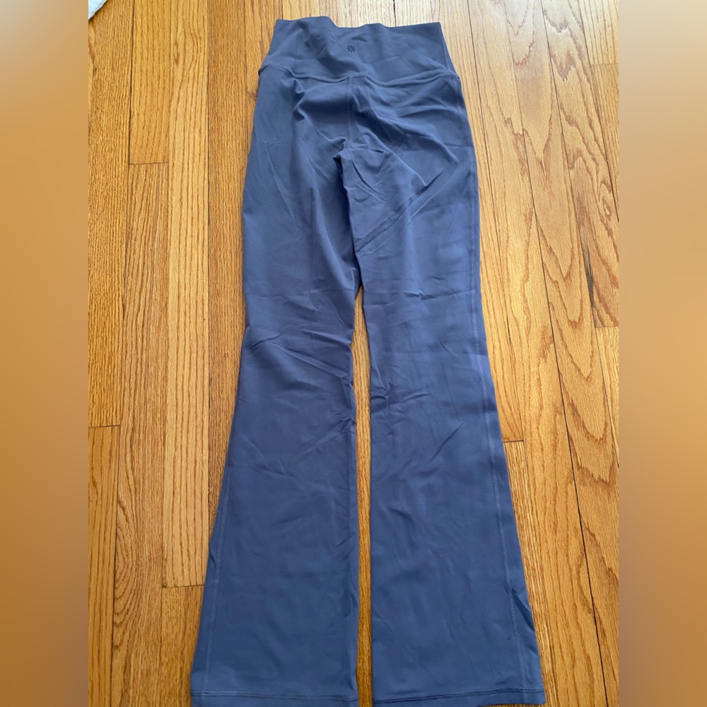 EUC Athleta Transcend Slim Pant Yoga Legging Purple Gray Small Petite